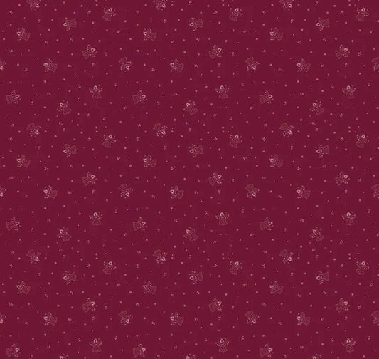 LAST BOLT! Riley Blake Silent Night Fabric Collection Choir of Angels on Berry Authentic Premium 100% Cotton Quilt Shop Quality Fabrics