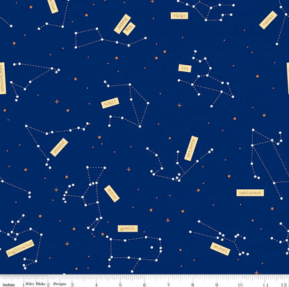 Riley Blake Outer Space by NASA Fabric Collection Constellations on Navy Authentic Premium 100% Cotton Quilt Shop Quality Fabrics
