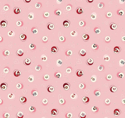Riley Blake Jennifer Long To Grandmother's House Fabric Collection Story Character Cameos on Pink Premium 100% Cotton Fabrics