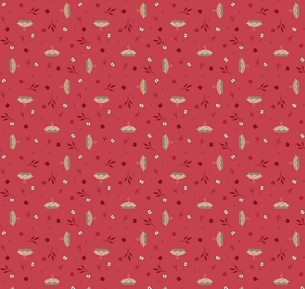 Riley Blake Jennifer Long To Grandmother's House Fabric Collection Grandma's Apple Pie on Berry Premium 100% Cotton Fabrics