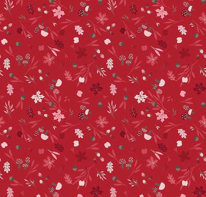 Riley Blake Jennifer Long To Grandmother's House Fabric Collection Foraging in the Forest on Berry Premium 100% Cotton Fabrics