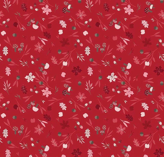 Riley Blake Jennifer Long To Grandmother's House Fabric Collection Foraging in the Forest on Berry Premium 100% Cotton Fabrics