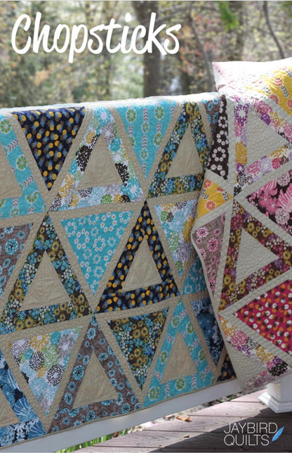 Jaybird Quilt Chopsticks Quilt Pattern - 4 Size Variations Per Pattern