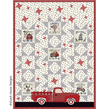 Coach House Designs Cruisin’ Quilt Pattern Finished size 62”x82”