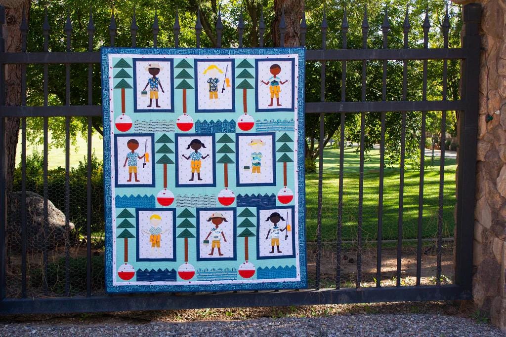 On Williams Street Gone Fishin' Quilt Pattern - 3 Size Variations Per Pattern