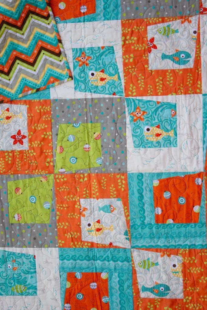 On Williams Street Rough and Tumble Quilt Pattern Finished Size: 44"x58"