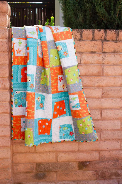 On Williams Street Rough and Tumble Quilt Pattern Finished Size: 44"x58"