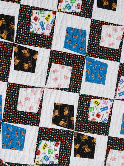 On Williams Street Rough and Tumble Quilt Pattern Finished Size: 44"x58"