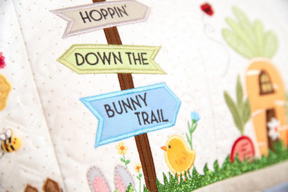 Kimberbell Hoppin Down The Bunny Bench Pillow Collection (Machine Embroidery CD, Fabric Kits, Thread Kits, & Embellishment Kits Sold Separately)