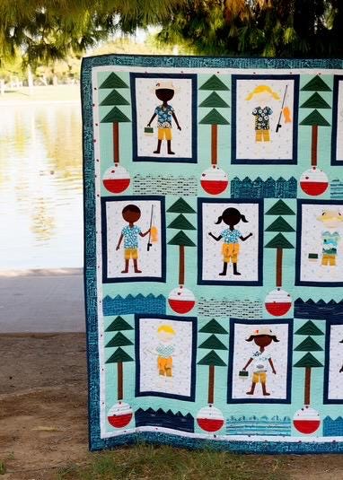 On Williams Street Gone Fishin' Quilt Pattern - 3 Size Variations Per Pattern