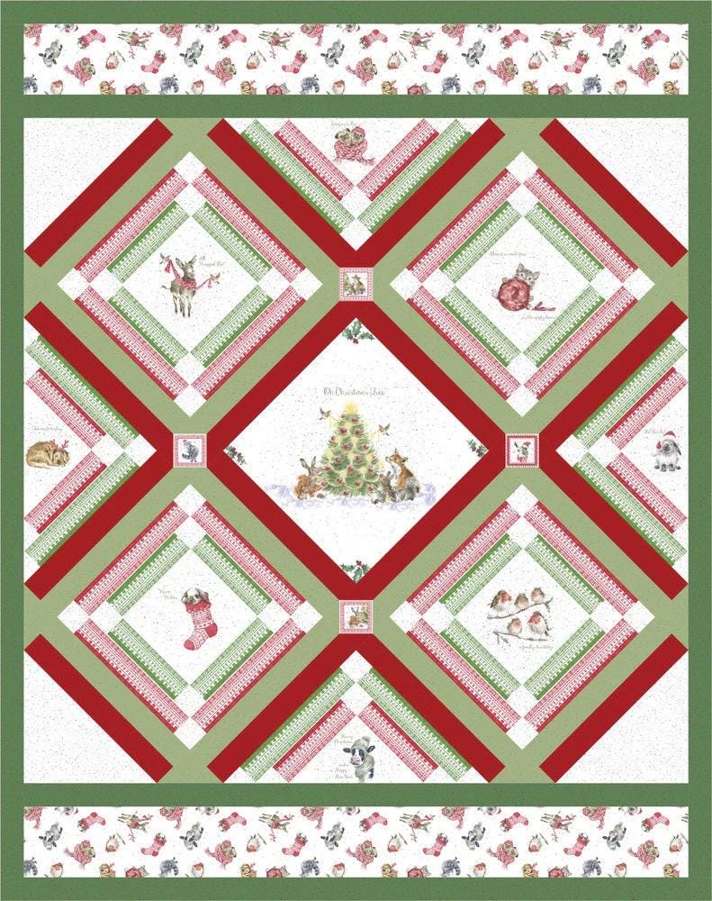 Ladeebug Designs Cornerstones Quilt Pattern Finished Size: 61”x77”