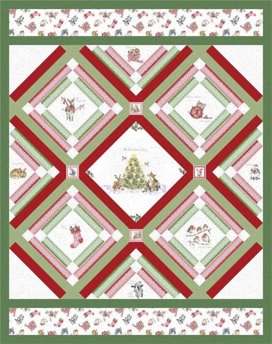 Ladeebug Designs Cornerstones Quilt Pattern Finished Size: 61”x77”
