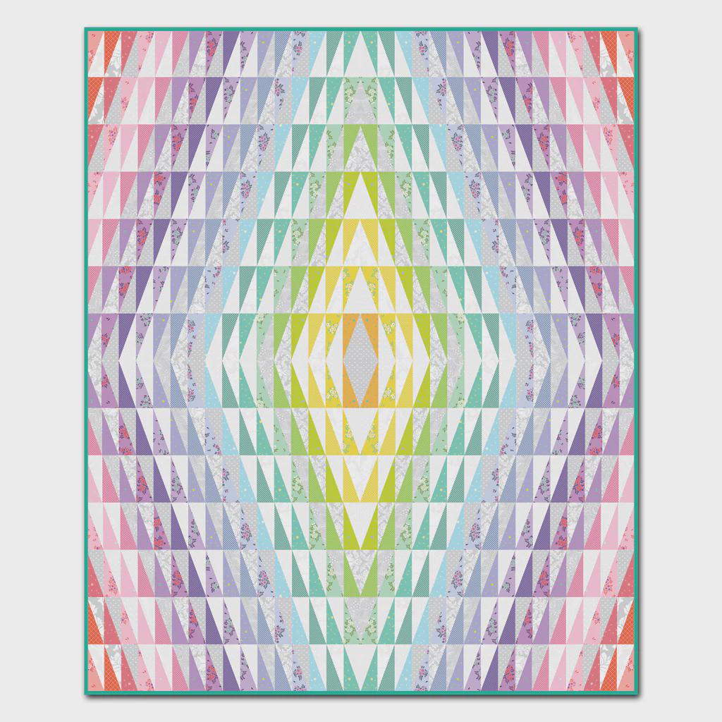 Sew Kind of Wonderful Tripping Out Quilt Pattern Finished Size: 64"x84"