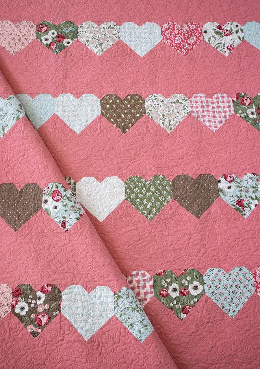 Lella Boutique Love Day Quilt Pattern Finished Size 72.5"x78.5" LB223