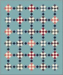 Meadow Mist Designs Checkers Quilt Pattern Finished Size: 64"x75"