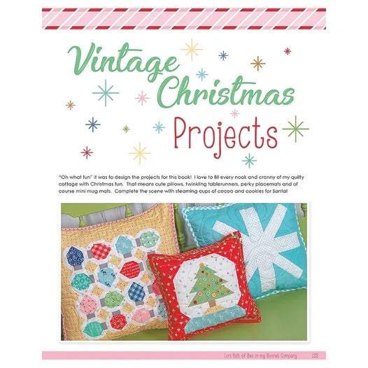 It's Sew Emma Vintage Christmas Pattern Book - Over 40 Different Blocks Per Book (Spiral Bound) ISE-925