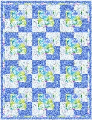 Fabric Cafe Town Square Quilt Pattern Finished Size 47.5”x62”