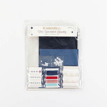 Kimberbell Star Spangled Beauty Ladder Quilt Collection (Options: Machine Embroidery CD, Embellishment Kit, Fabric Kit, and Thread Set)