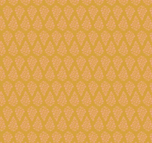 LAST BOLT!! Riley Blake Porch Swing Fabric Collection Stems on Mustard Premium 100% Cotton Quilt Shop Quality Fabrics