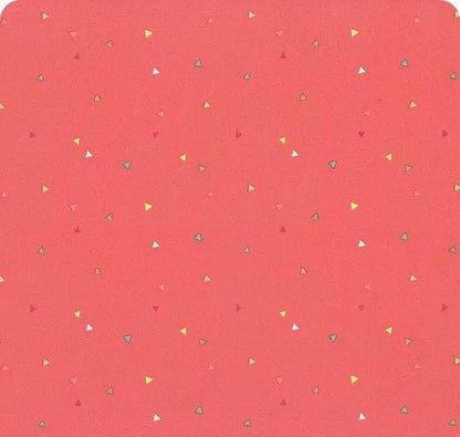 END OF BOLT 14" Riley Blake Heather Peterson Market Street Fabric Collection Triangles on Tea Rose