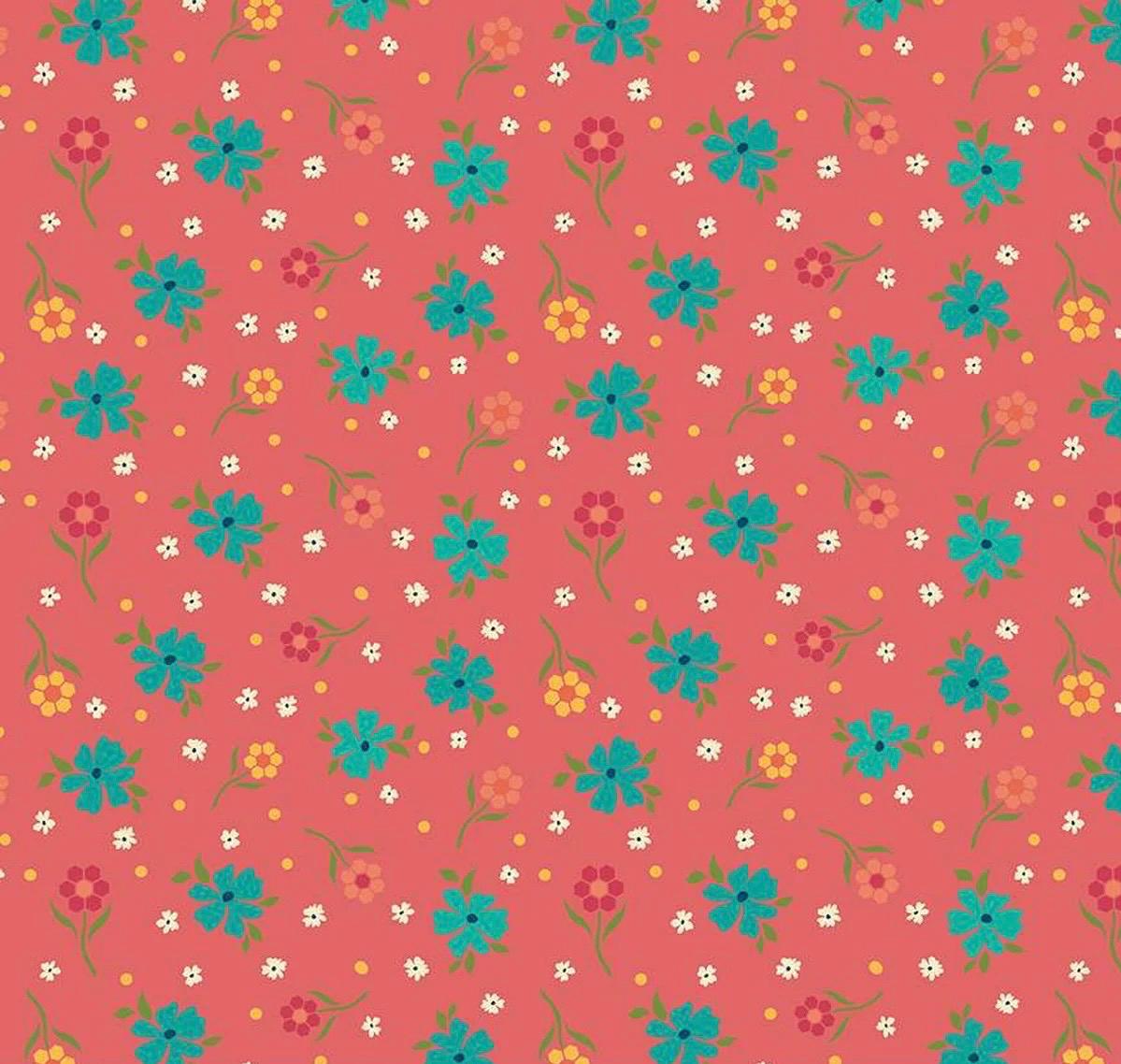 Riley Blake Heather Peterson Market Street Fabric Collection Flowers on Tea Rose Premium 100% Quilt Shop Quality Cotton Fabrics