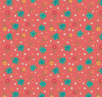 Riley Blake Heather Peterson Market Street Fabric Collection Flowers on Tea Rose Premium 100% Quilt Shop Quality Cotton Fabrics