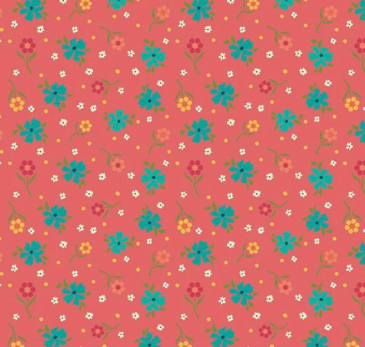 Riley Blake Heather Peterson Market Street Fabric Collection Flowers on Tea Rose Premium 100% Quilt Shop Quality Cotton Fabrics