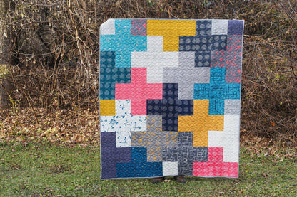 Jeni Baker Arithmetic Quilt Pattern -6 Size Variations Per Pattern