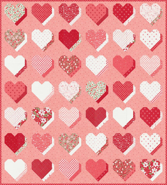 Lella Boutique Beloved Quilt Pattern Finished Size 74.5"x82.5" LB239
