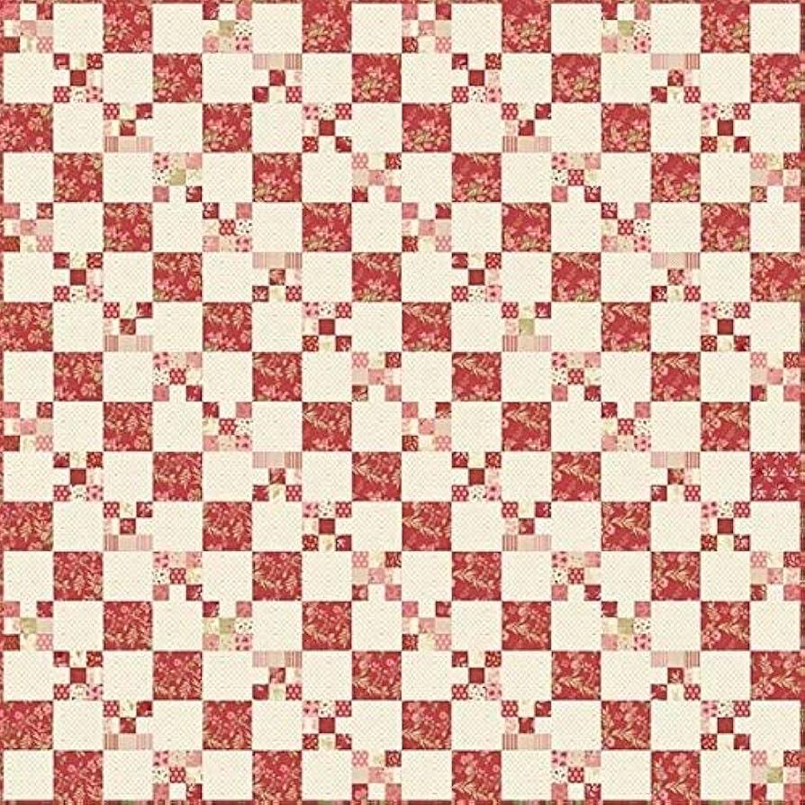 Laundry Basket Quilts Cranberry Chain Quilt Pattern - 3 Size Variations Per Pattern