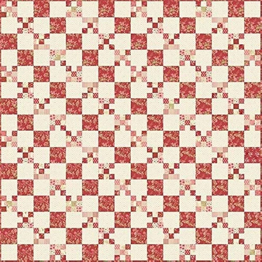 Laundry Basket Quilts Cranberry Chain Quilt Pattern - 3 Size Variations Per Pattern