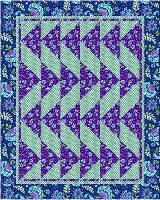 Fabric Cafe Dancing Geese Quilt Pattern Finished Size 46”x58”