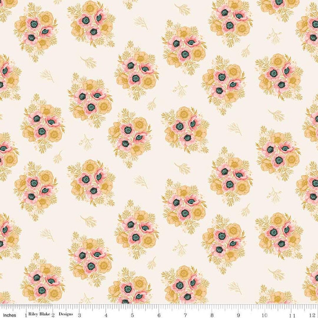Riley Blake Porch Swing Fabric Collection Vignettes on Cream Authentic Premium 100% Cotton Quilt Shop Quality Fabrics