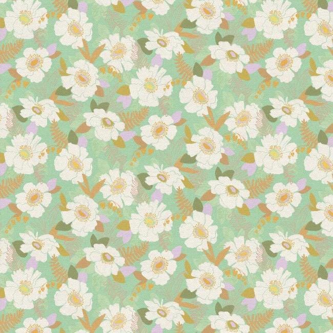 Pen + Paper Patterns Folk Blooms Quilt Kit Featuring Paintbrush Studios Botanica Fabrics Finished Size: 56.5"x69" Premium 100% Cotton Fabric