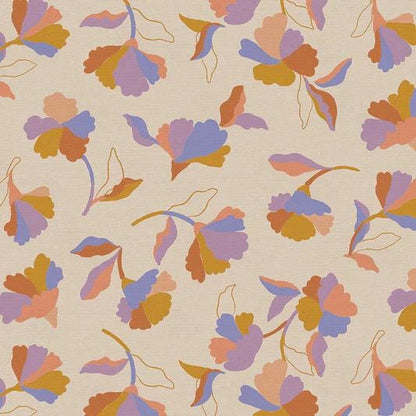 Pen + Paper Patterns Folk Blooms Quilt Kit Featuring Paintbrush Studios Botanica Fabrics Finished Size: 56.5"x69" Premium 100% Cotton Fabric