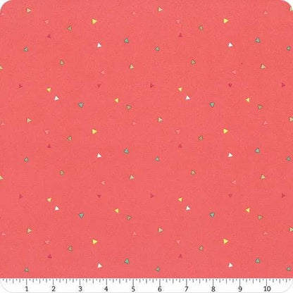 Riley Blake Heather Peterson Market Street Fabric Collection Triangles on Tea Rose Premium 100% Quilt Shop Quality Cotton Fabrics