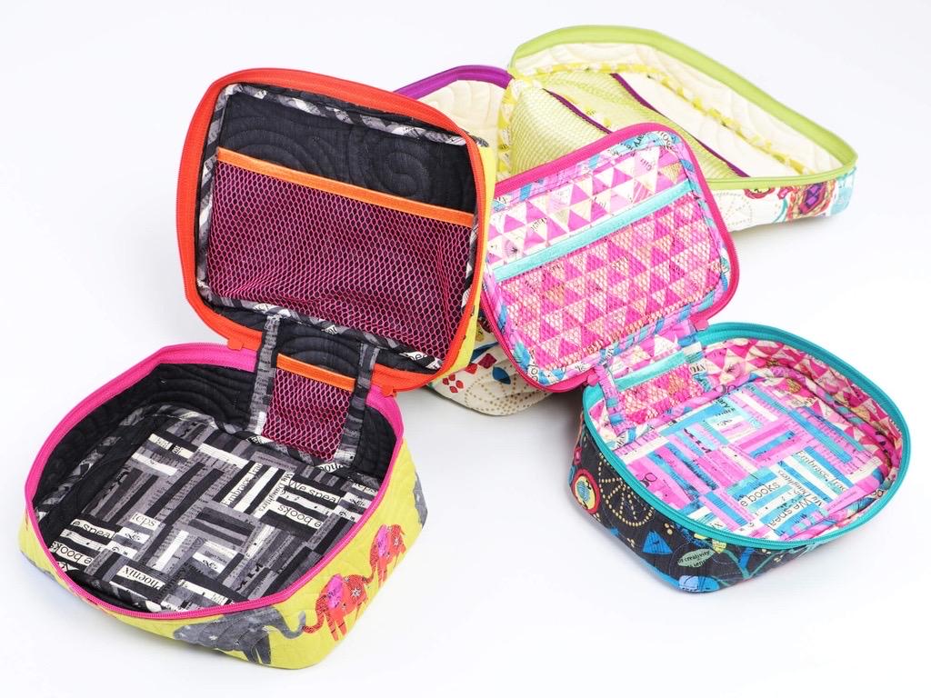 ByAnnie All Aboard Train Case Trio Pattern- 3 Size Variations Per Pattern PBA244 (14 Colors of 18"x54" Mesh Packs Sold Separately)