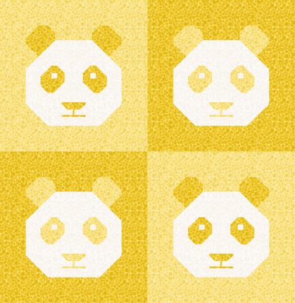 LIMITED EDITION!! Cotton and Joy Pandamonium Quilt Kit Featuring Lewis & Irene Bumbleberries Fabric Collection - Baby or Throw Size
