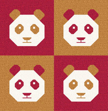 LIMITED EDITION!! Cotton and Joy Pandamonium Quilt Kit Featuring Lewis & Irene Bumbleberries Fabric Collection - Baby or Throw Size