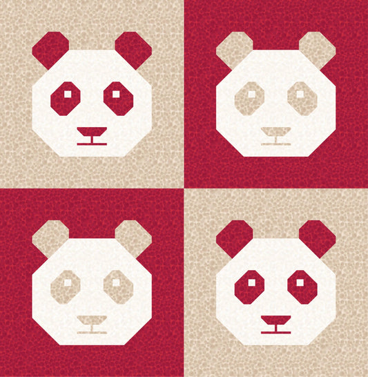 LIMITED EDITION!! Cotton and Joy Pandamonium Quilt Kit Featuring Lewis & Irene Bumbleberries Fabric Collection - Baby or Throw Size