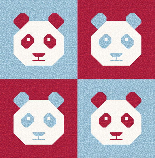 LIMITED EDITION!! Cotton and Joy Pandamonium Quilt Kit Featuring Lewis & Irene Bumbleberries Fabric Collection - Baby or Throw Size