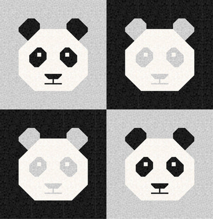 LIMITED EDITION!! Cotton and Joy Pandamonium Baby Quilt Kit Featuring Lewis & Irene Bumbleberries Fabric Collection Finished Size: 41"x42"