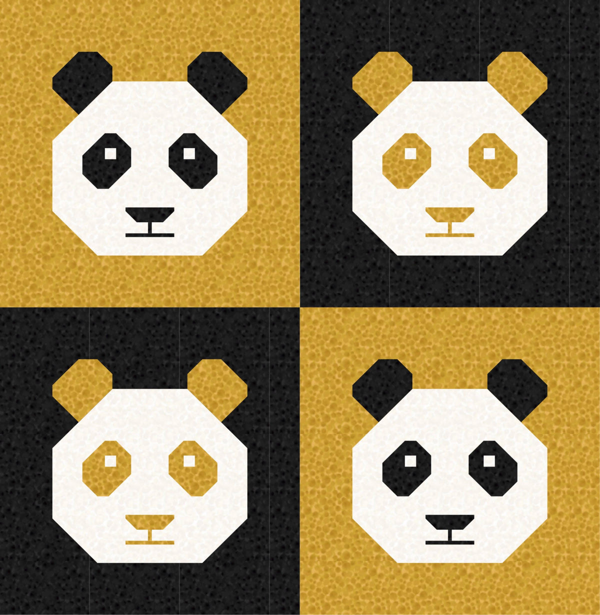 LIMITED EDITION!! Cotton and Joy Pandamonium Quilt Kit Featuring Lewis & Irene Bumbleberries Fabric Collection - Baby or Throw Size