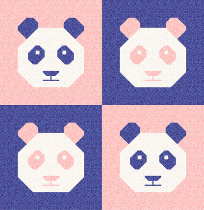 LIMITED EDITION Cotton and Joy Pandamonium Quilt Kit Featuring Lewis & Irene Bumbleberries Fabric Collection - Baby or Throw Size