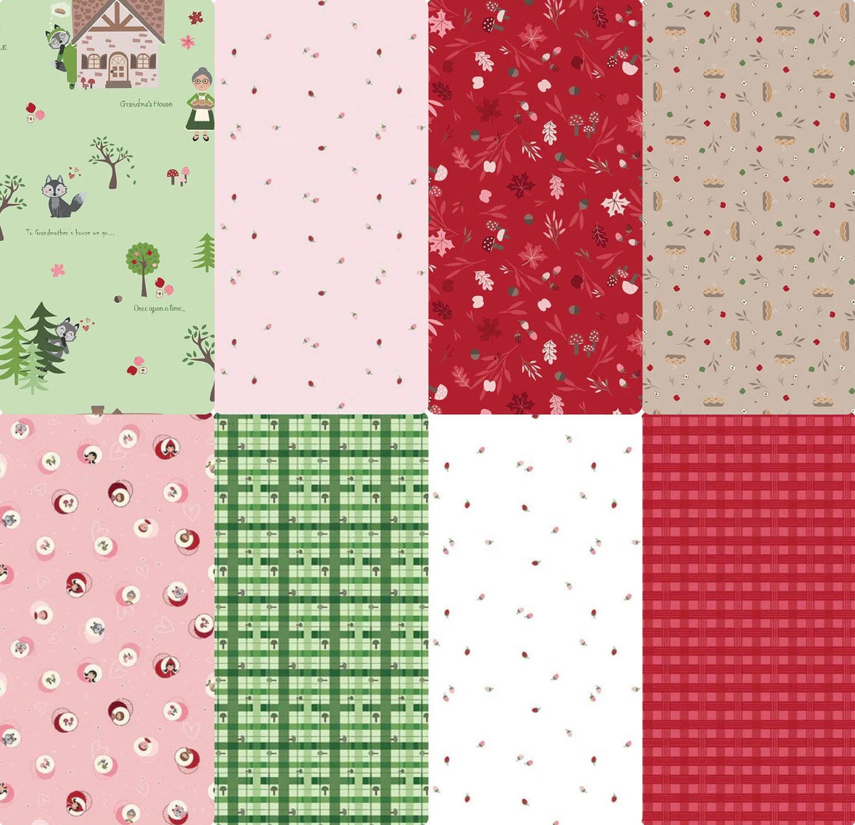 LIMITED EDITION!! Riley Blake Pen + Paper Patterns Book Nook Quilt Kit Featuring Riley Blake To Grandmother's House Fabric Collection