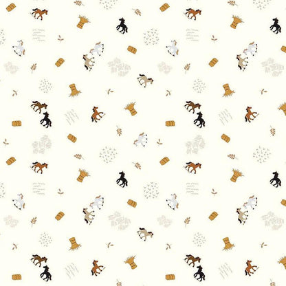 Riley Blake Bee Sew Inspired Scattered Chickens Quilt Kit Featuring Country Life Fabric Collection