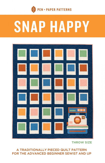 LIMITED EDITION!! Pen + Paper Patterns Snap Happy Quilt Kit Featuring Lewis & Irene Small Things Sweet Fabric Collection