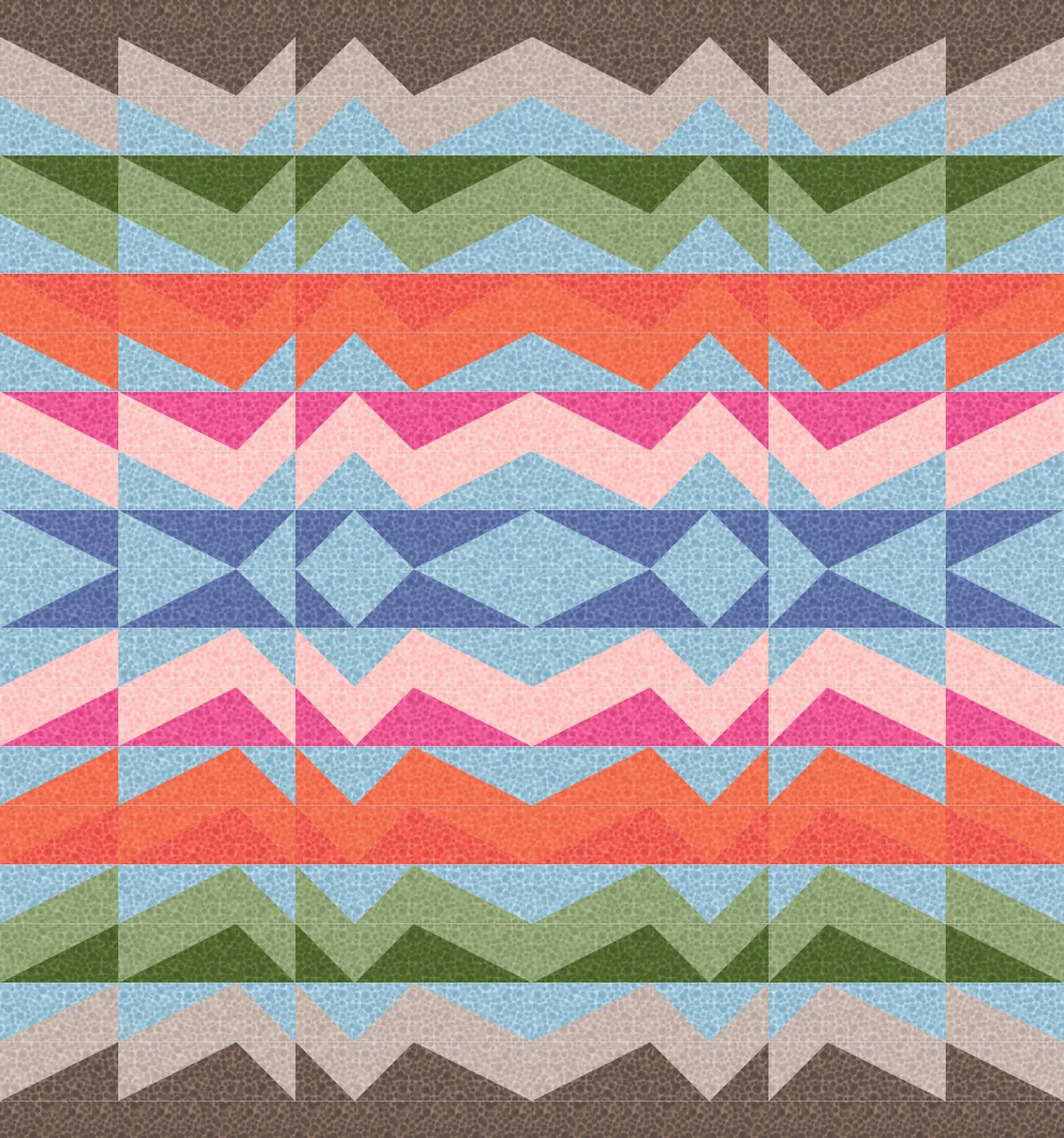 LIMITED EDITION!! Rocky Coast Large Throw Quilt Kit Featuring Lewis & Irene Bumbleberries Fabric Collection Finished Size: 72"x77"