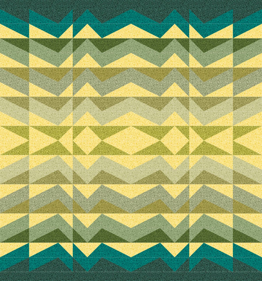 LIMITED EDITION!! Rocky Coast Large Throw Quilt Kit Featuring Lewis & Irene Bumbleberries Fabric Collection Finished Size: 72"x77"