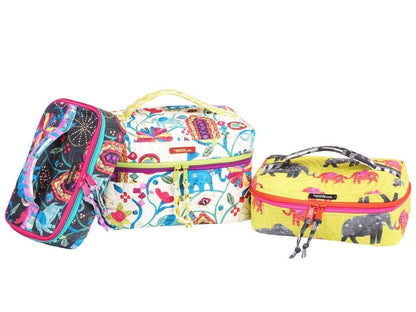 ByAnnie All Aboard Train Case Trio Pattern- 3 Size Variations Per Pattern PBA244 (14 Colors of 18"x54" Mesh Packs Sold Separately)
